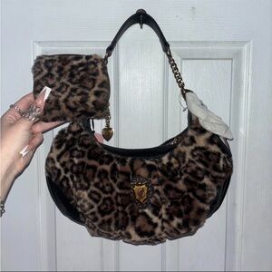 Custom Juicy Couture Leopard Romance hobo shoulder bag